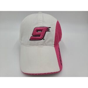 Women Kasey Kahne Chase Strapback Adjustable Hat Cap NASCAR Racing White Pink‎